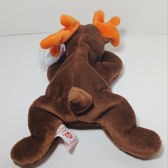 Ty Beanie Baby Chocolate the Moose DOB April 27, 1993 - Picture 5 of 12